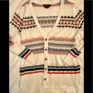Lightweight Pendleton button-up sweater